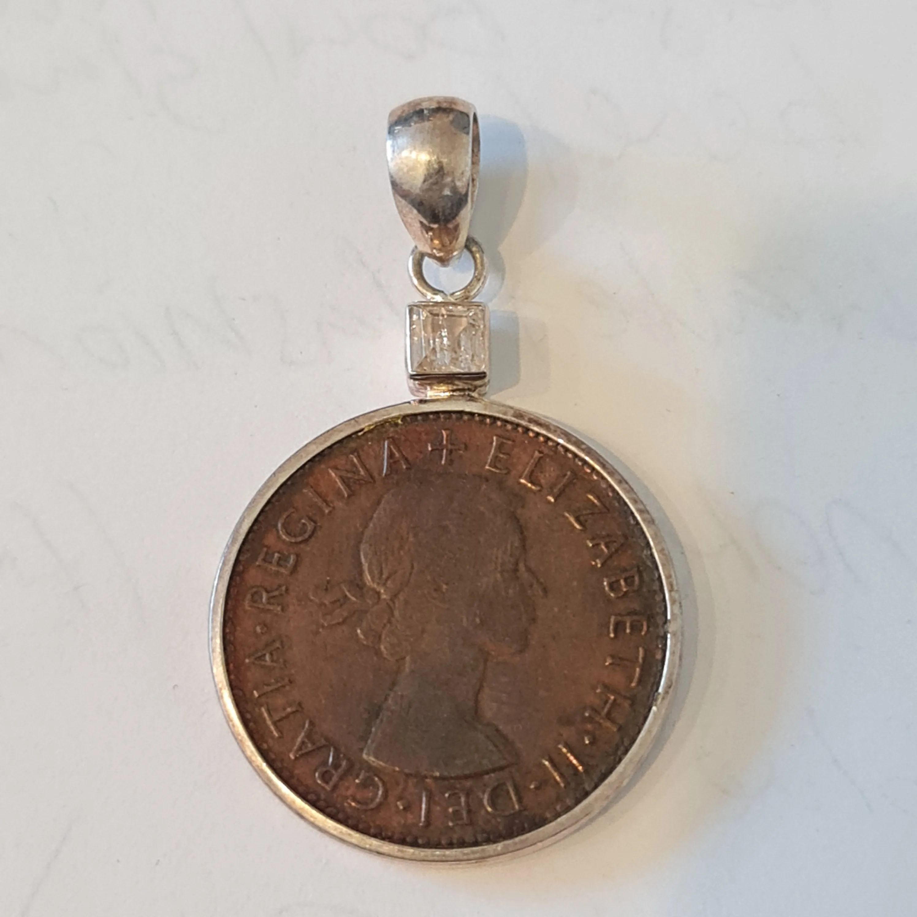 1953 Australian Penny coin pendant