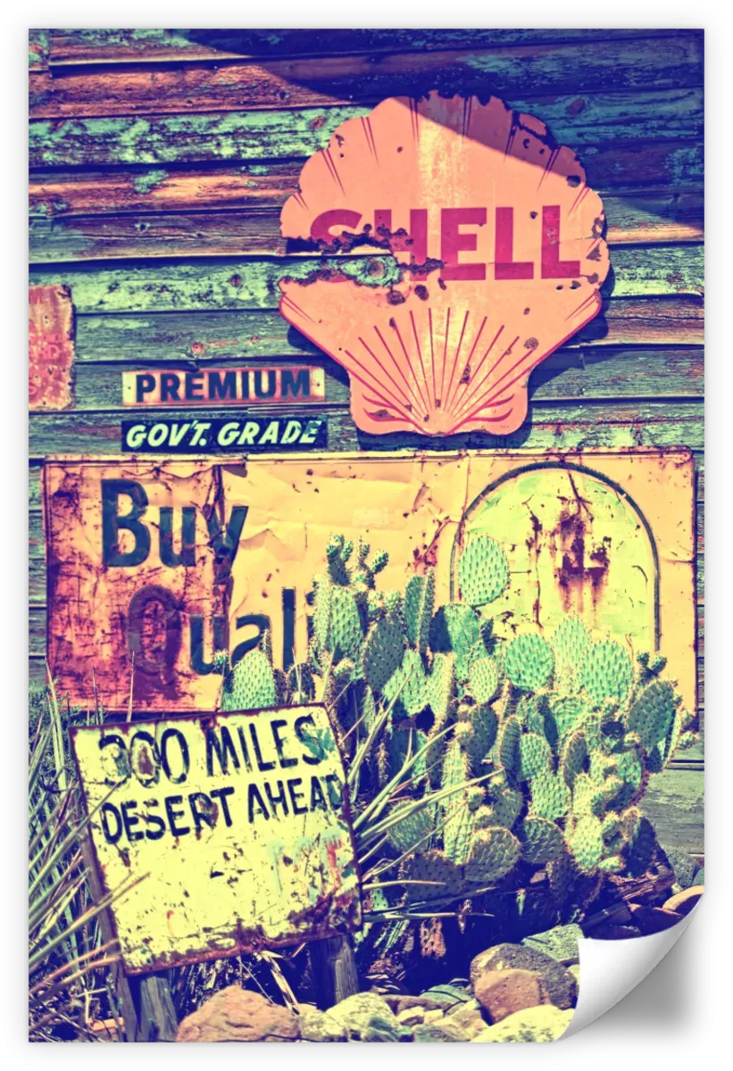 300 Miles Of Desert Ahead Wall Art