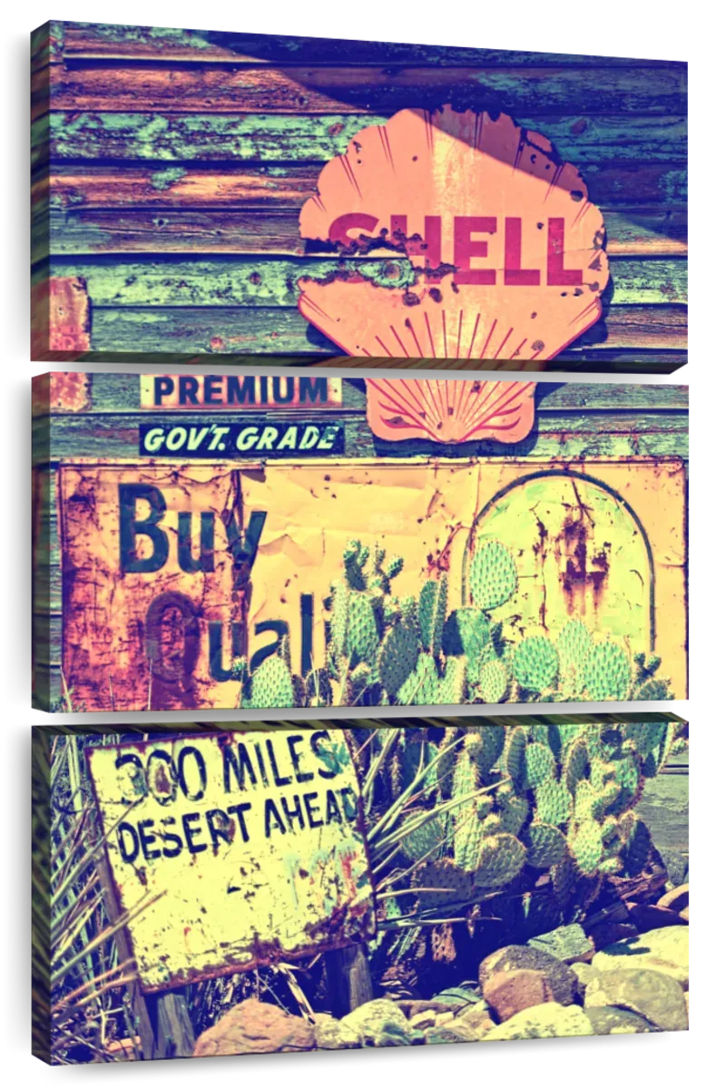 300 Miles Of Desert Ahead Wall Art