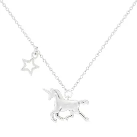 A Mini Penny Unicorn Sterling Silver Necklace