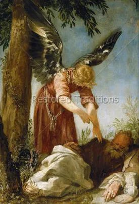 Angel Awakens Elijah in the Desert – Escalante