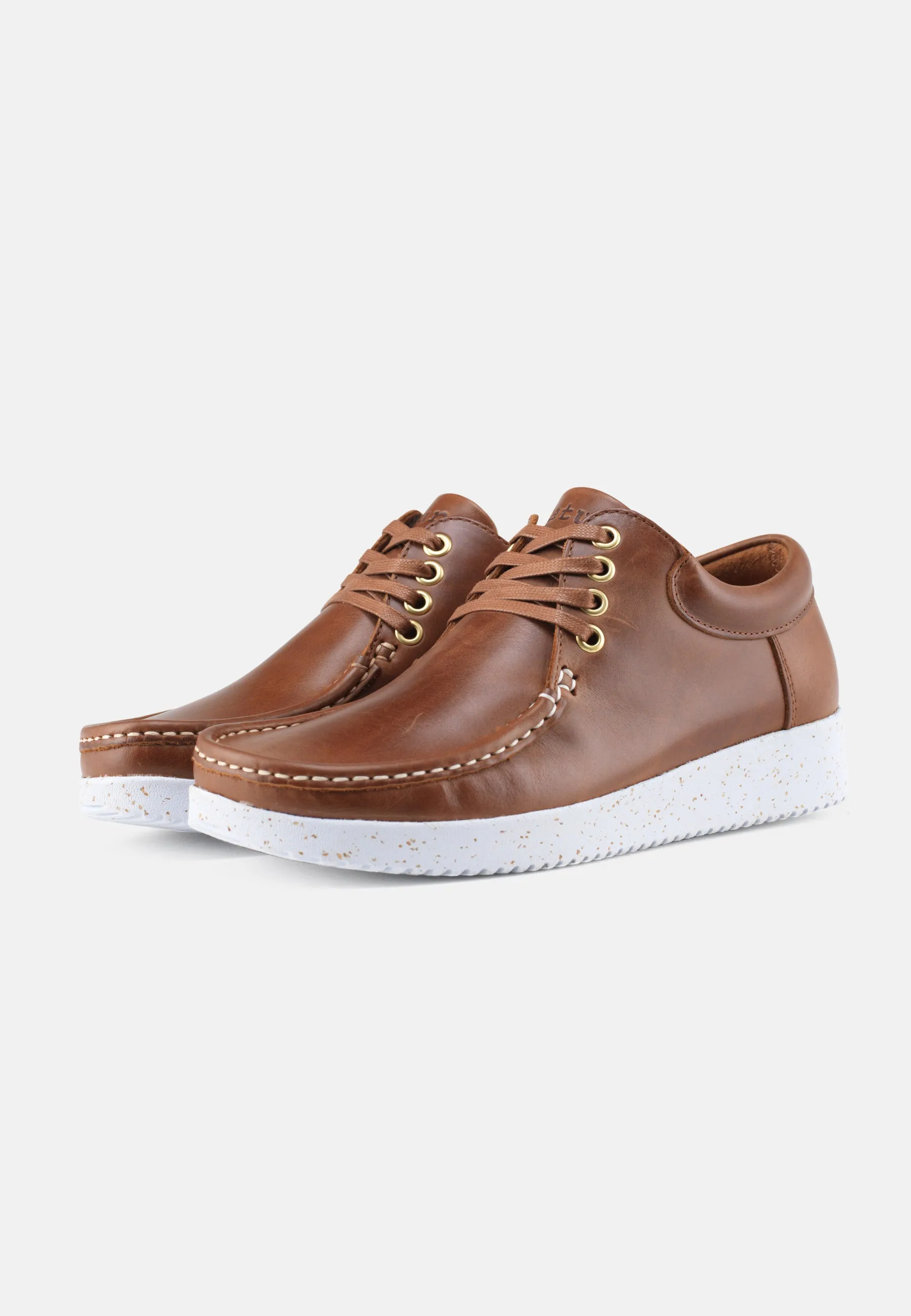 Anna Sko Pull Up Leather - Tobacco