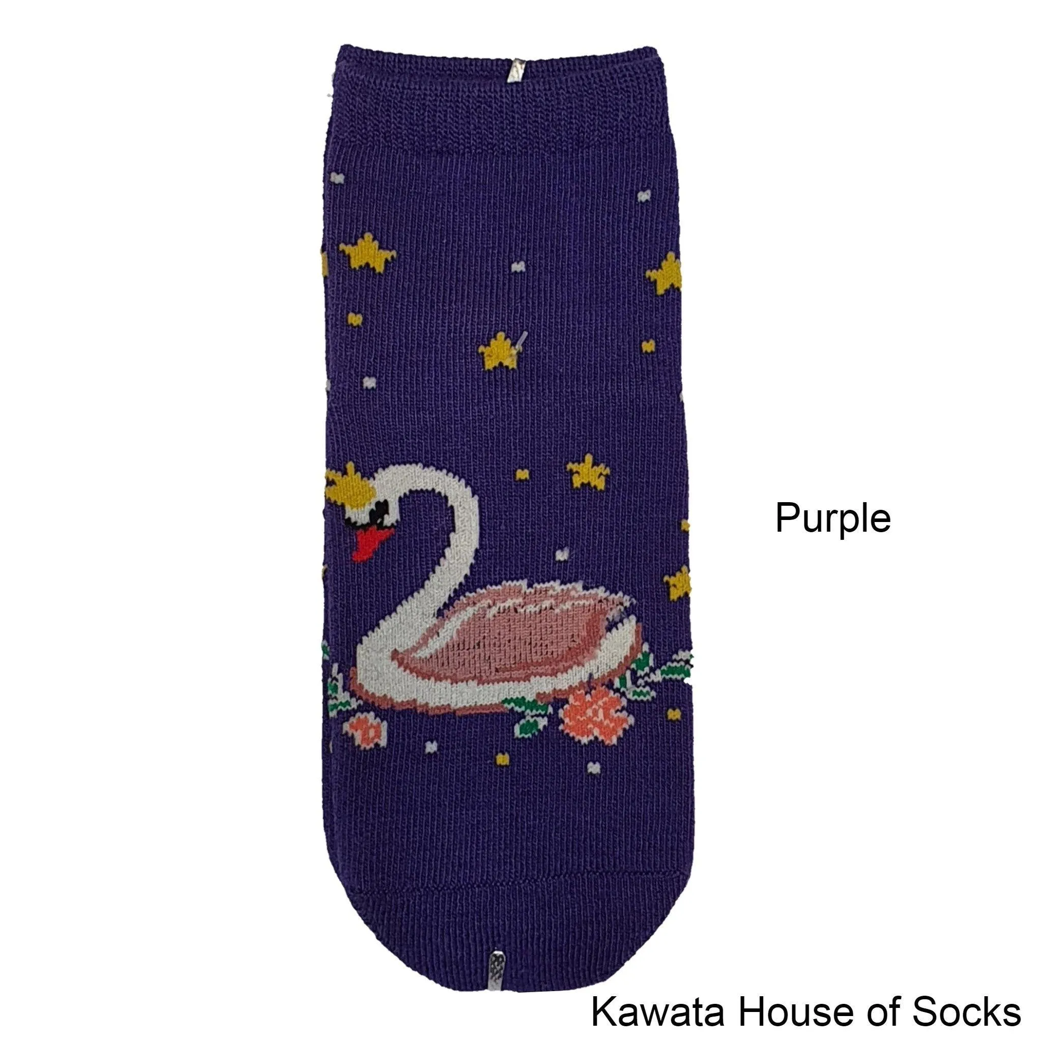 Anti-Slip Quarter Swan Socks