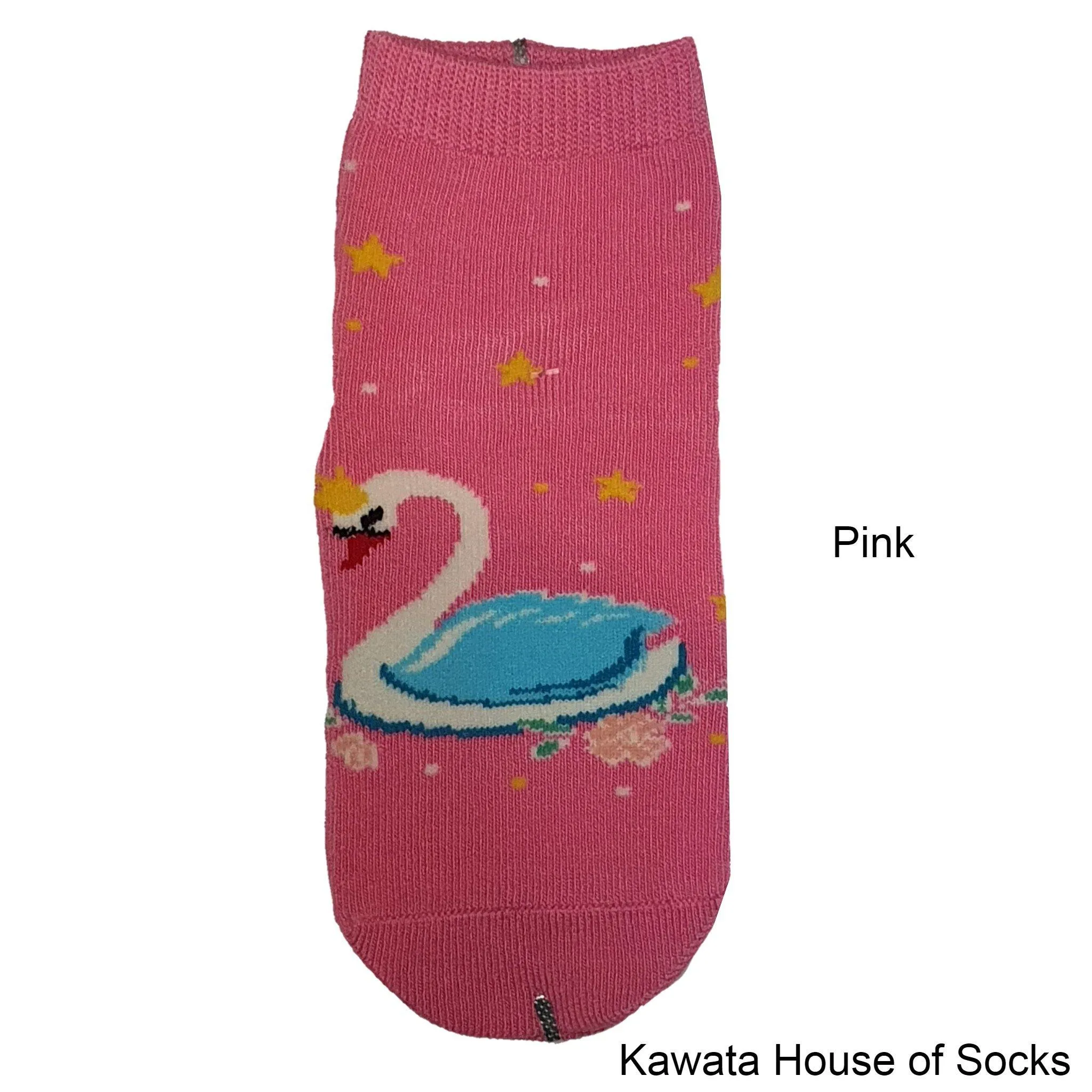 Anti-Slip Quarter Swan Socks