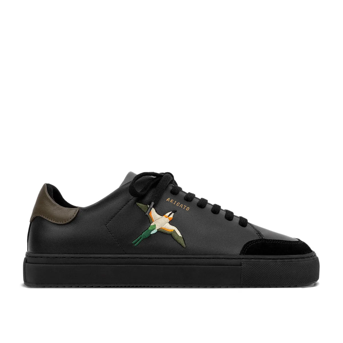 Axel Arigato - Clean 90 Bee Bird Trainers in Black/Army Green