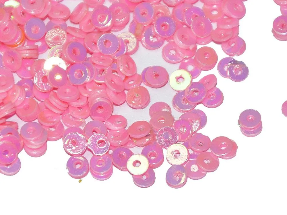 Baby Pink Circular Plastic Sequins(Wholesale)