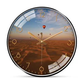 Balloons Over Sand Dubai Desret Wall Clock