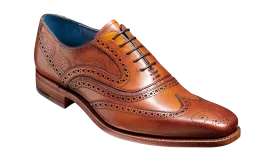 Barker McClean Classic Full Brogue Oxford Shoe - Antique Rosewood Paisley