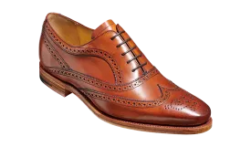 Barker Turing Brogue Shoe - Antique Rosewood