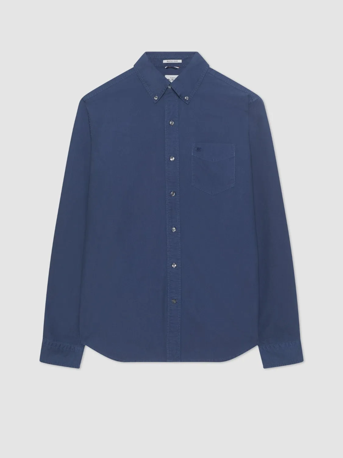 Beatnik Oxford Garment Dye Shirt - Indigo