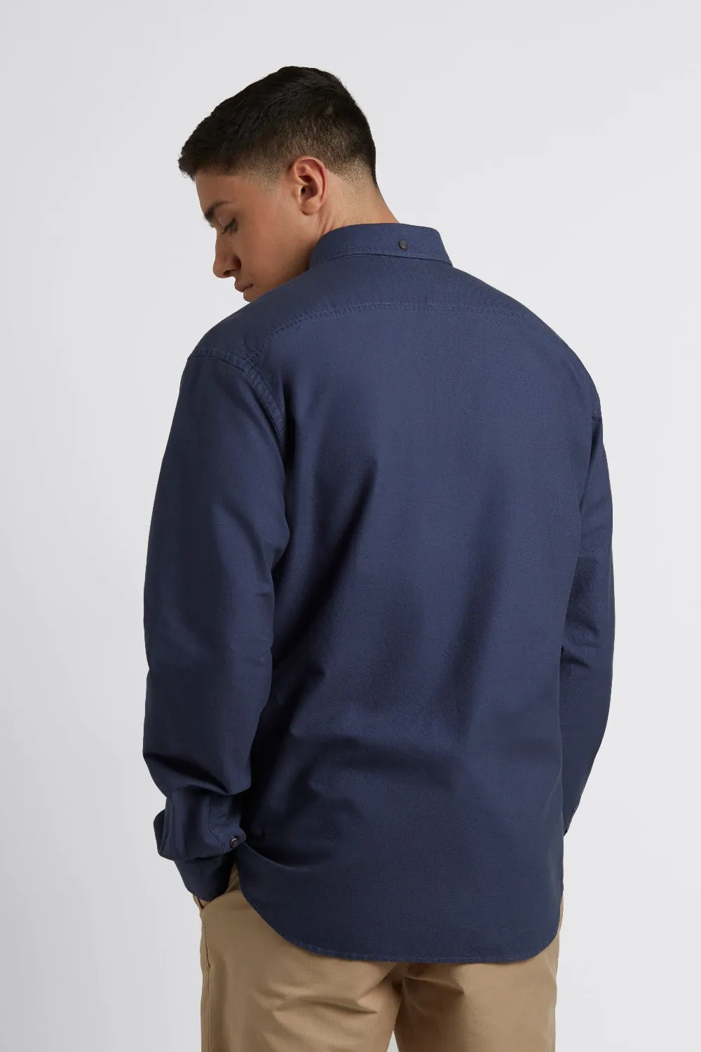 Beatnik Oxford Garment Dye Shirt - Indigo