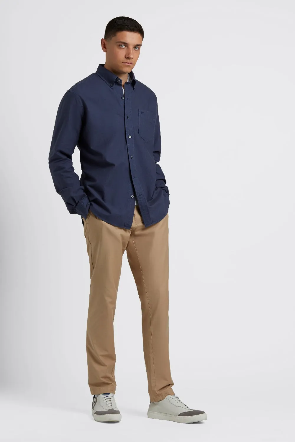 Beatnik Oxford Garment Dye Shirt - Indigo