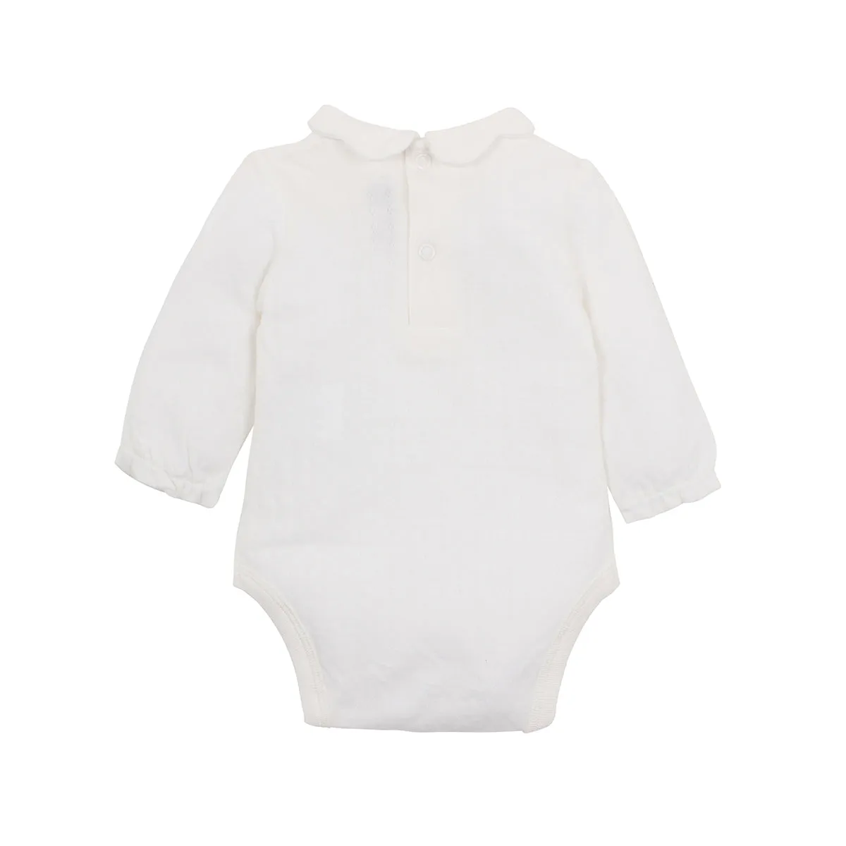 Bebe Penny Collared Bodysuit in Cloud (NB-2)