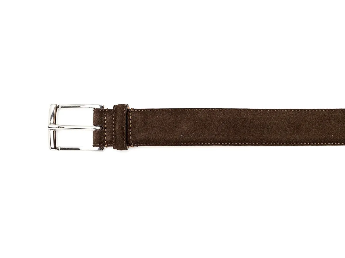 Belt Dark Brown Suede