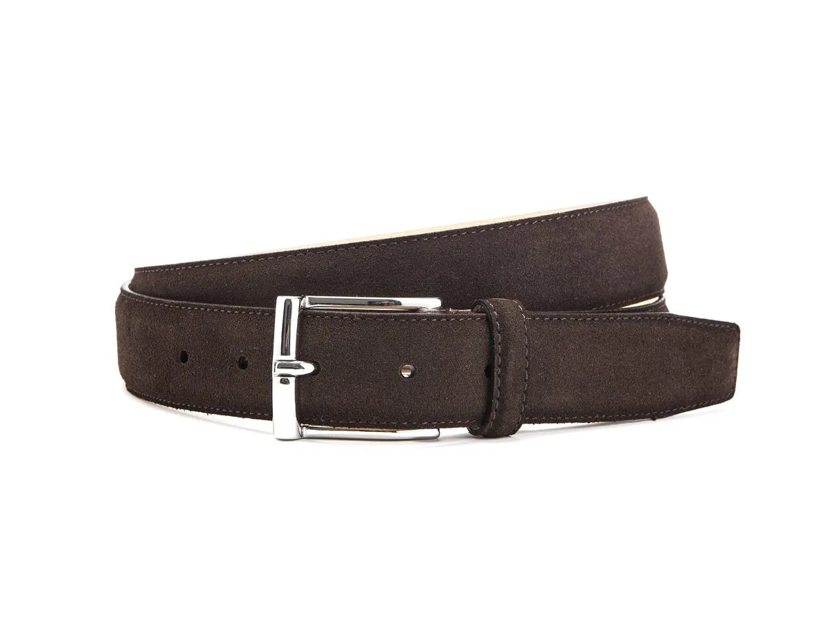 Belt Dark Brown Suede