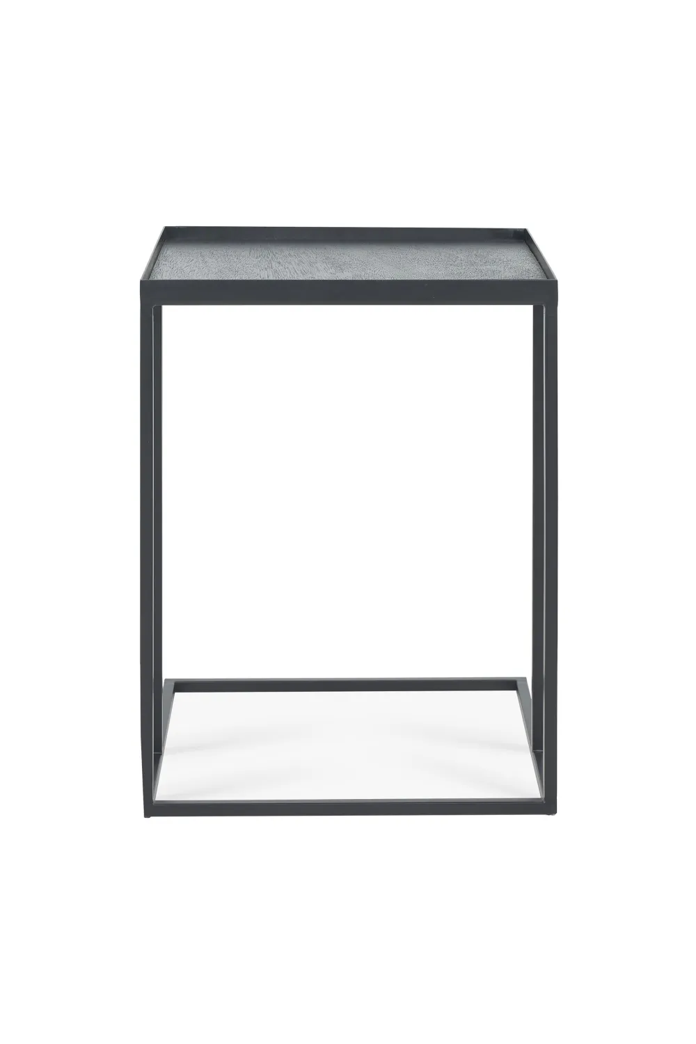 Black Metal Tray Side Table | Ethnicraft Square