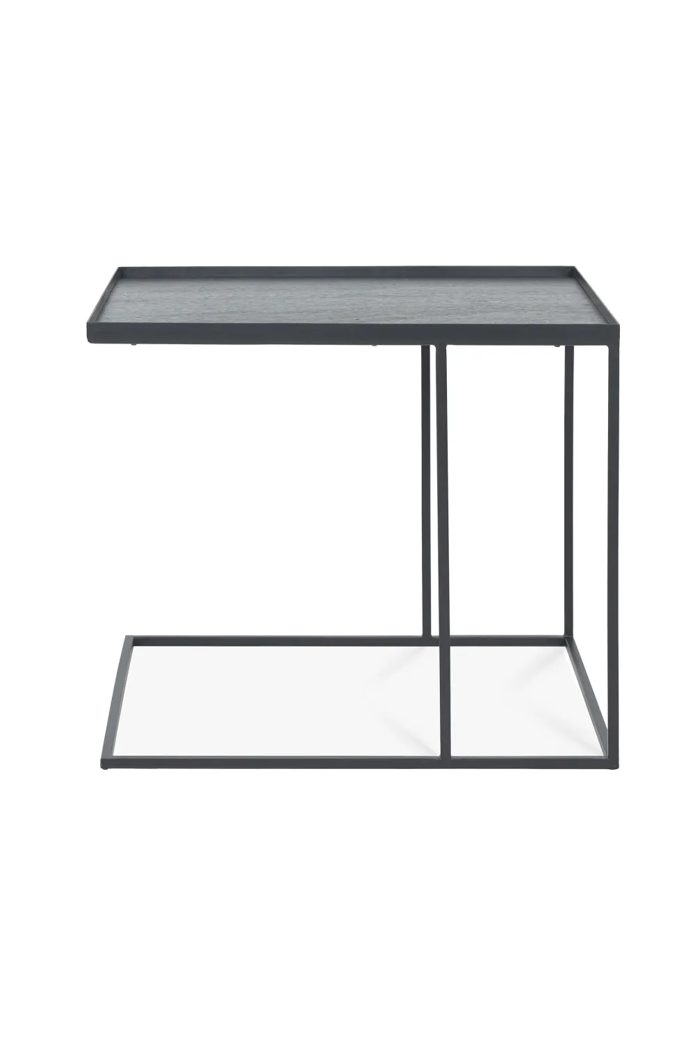 Black Metal Tray Side Table | Ethnicraft Square