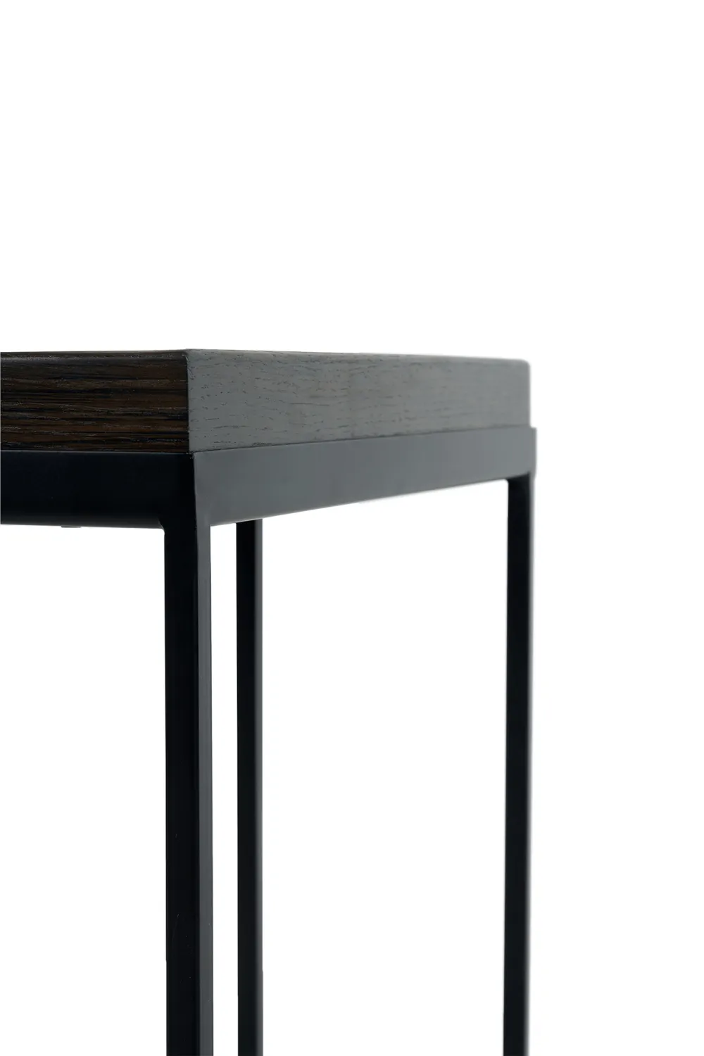 Black Metal Tray Side Table | Ethnicraft Square