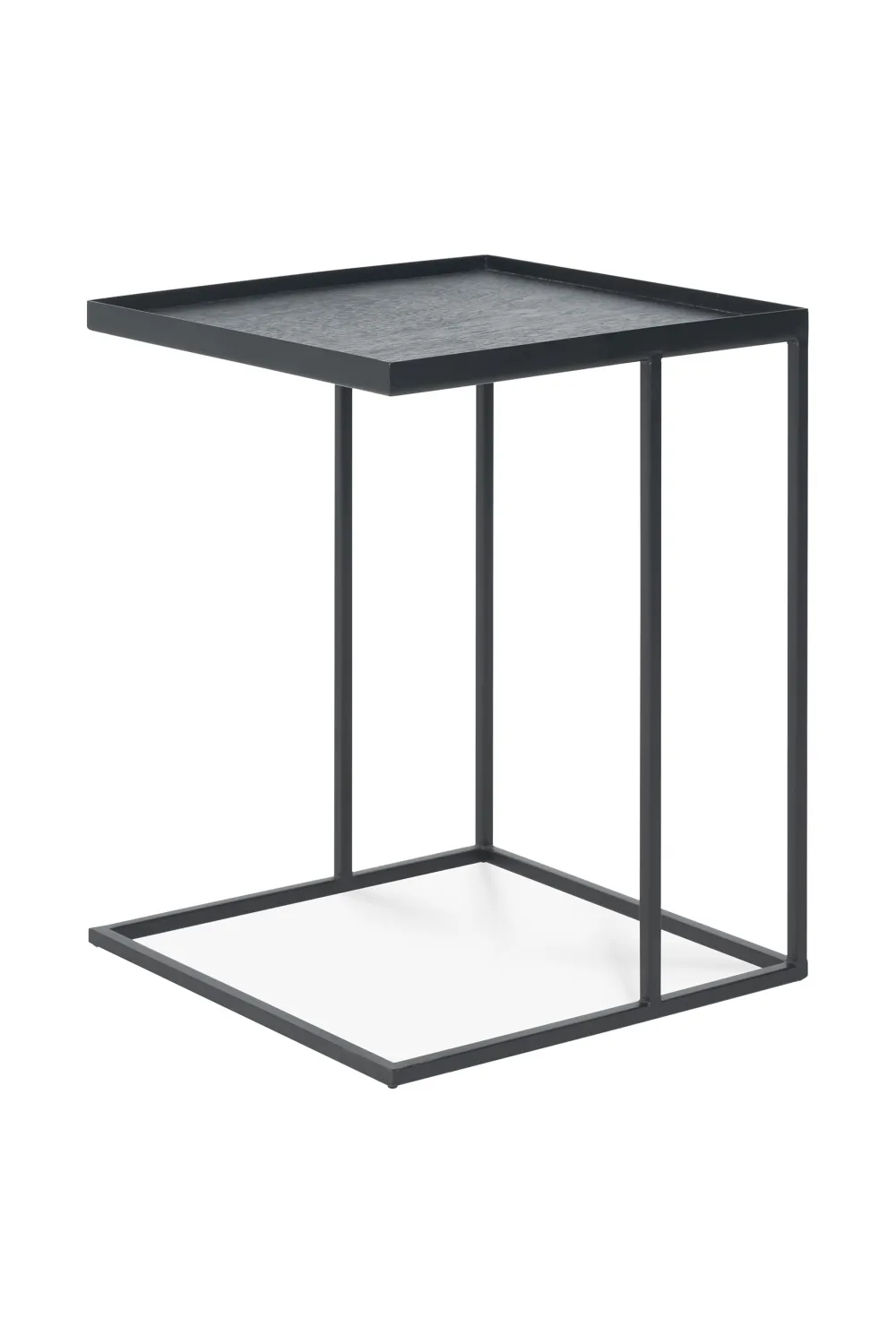 Black Metal Tray Side Table | Ethnicraft Square