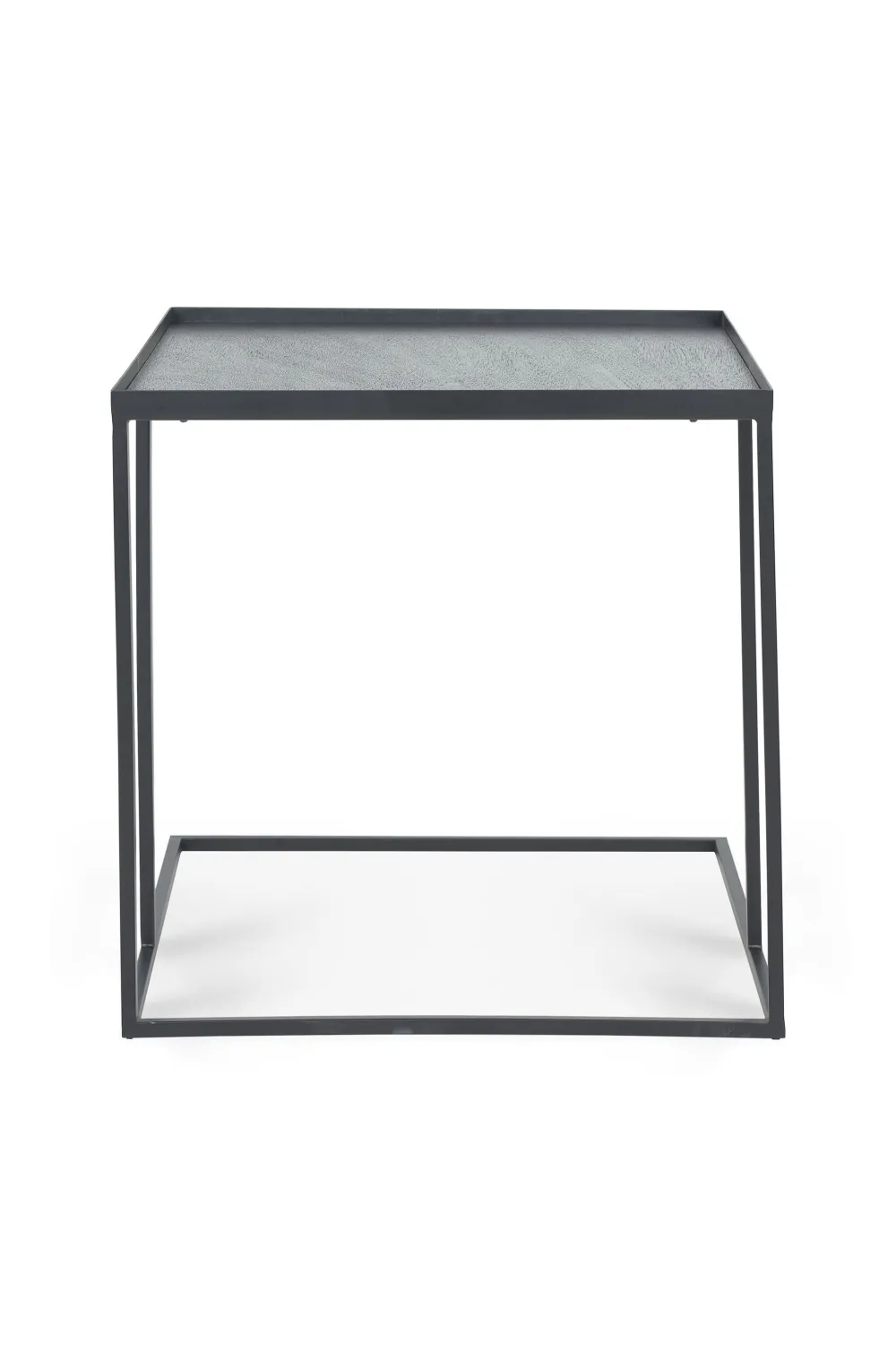 Black Metal Tray Side Table | Ethnicraft Square