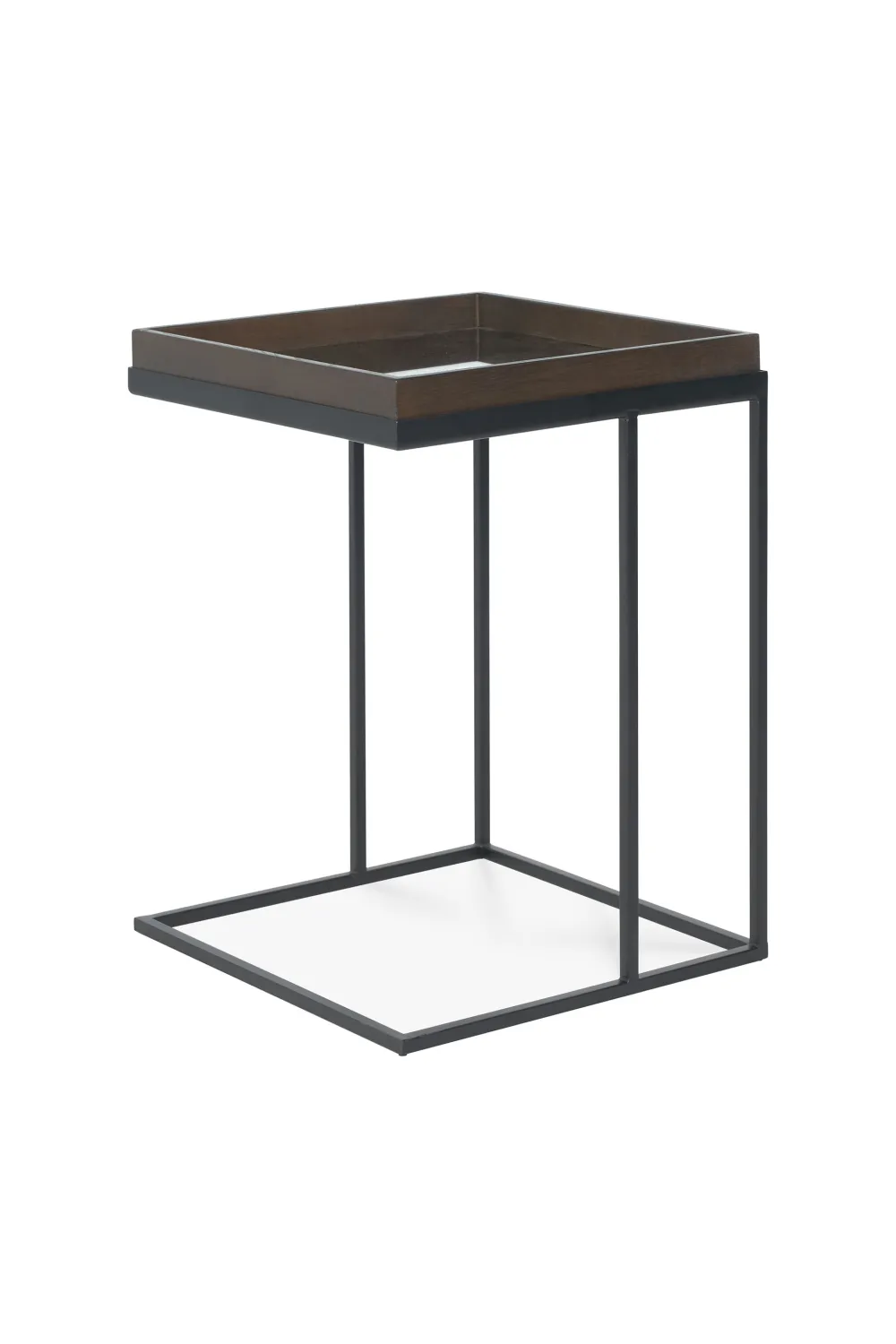 Black Metal Tray Side Table | Ethnicraft Square