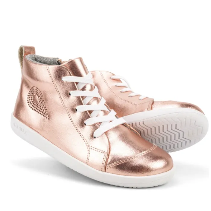 Bobux Kids Plus KP Alley Oop Boot Rose Gold Metallic