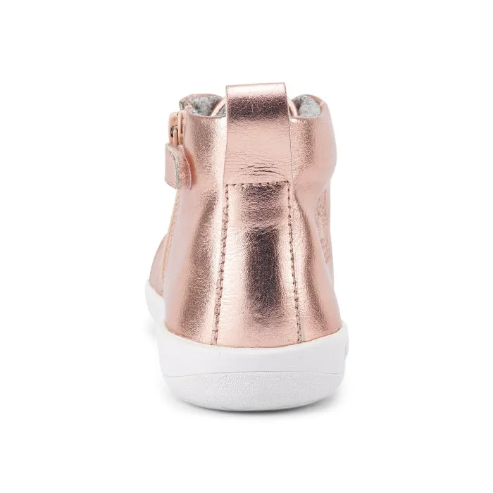 Bobux Kids Plus KP Alley Oop Boot Rose Gold Metallic