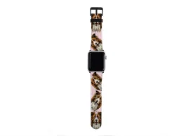 Border Collie New Pink Apple Watch Strap