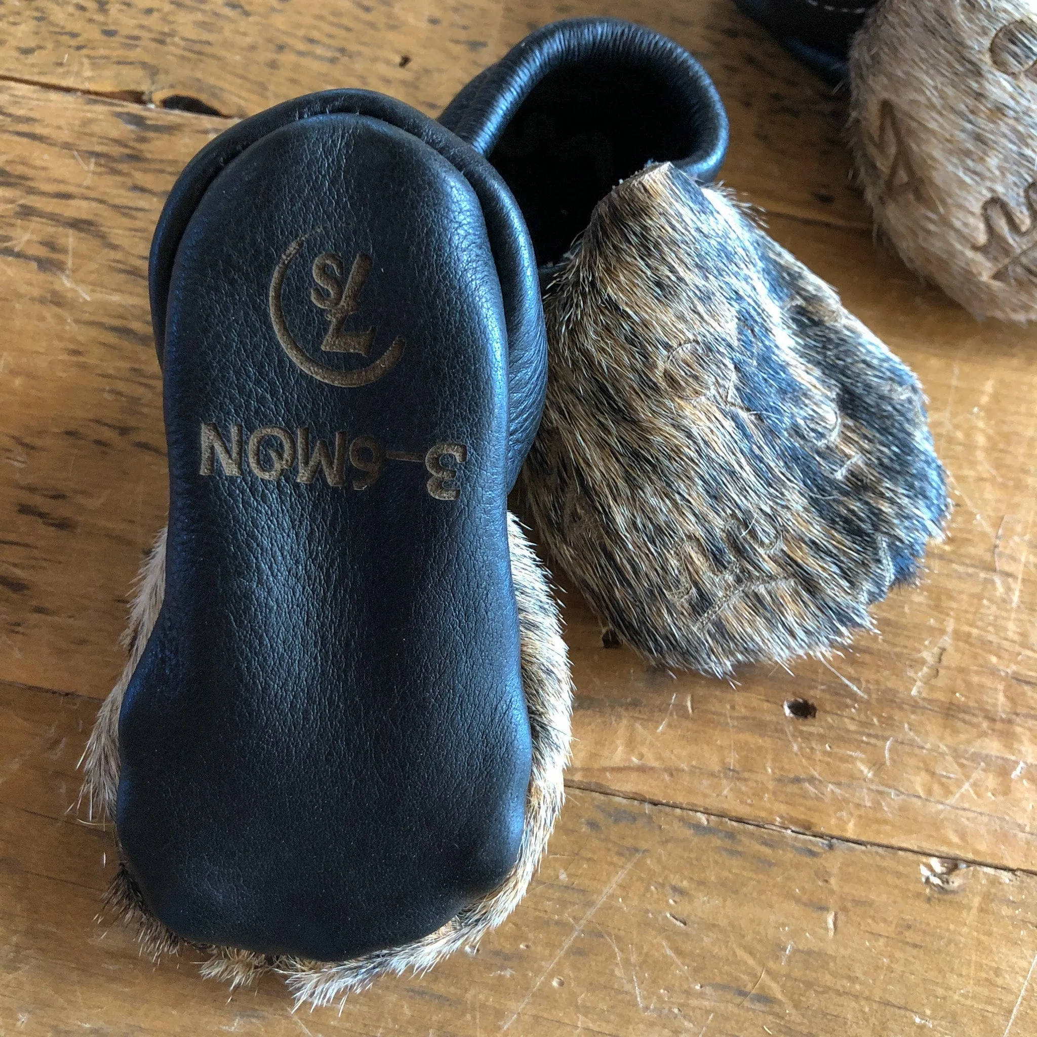 Branded Hide Baby Mocs