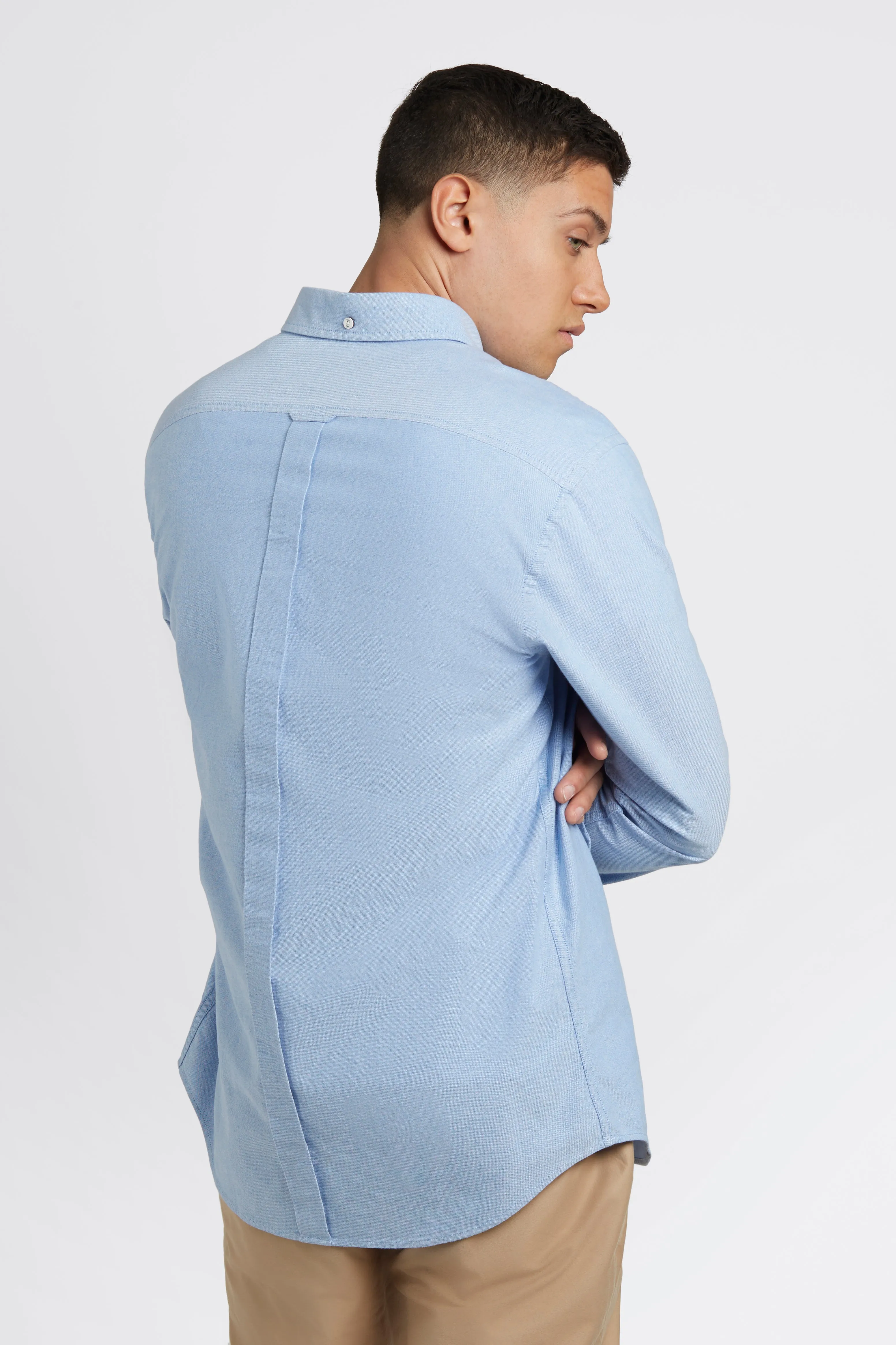 Brighton Oxford Organic Shirt - Pale Blue