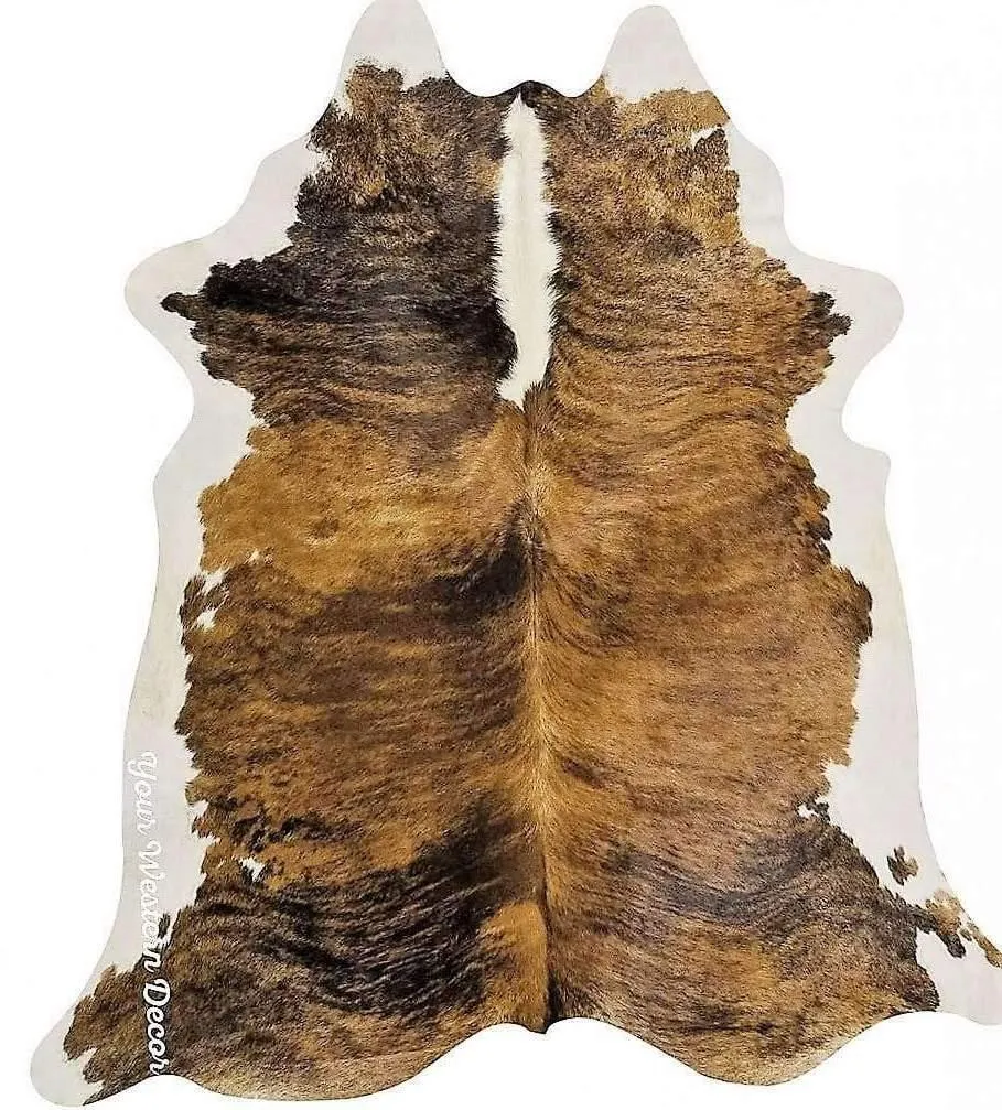 Brindle White Backbone Cowhide Rugs