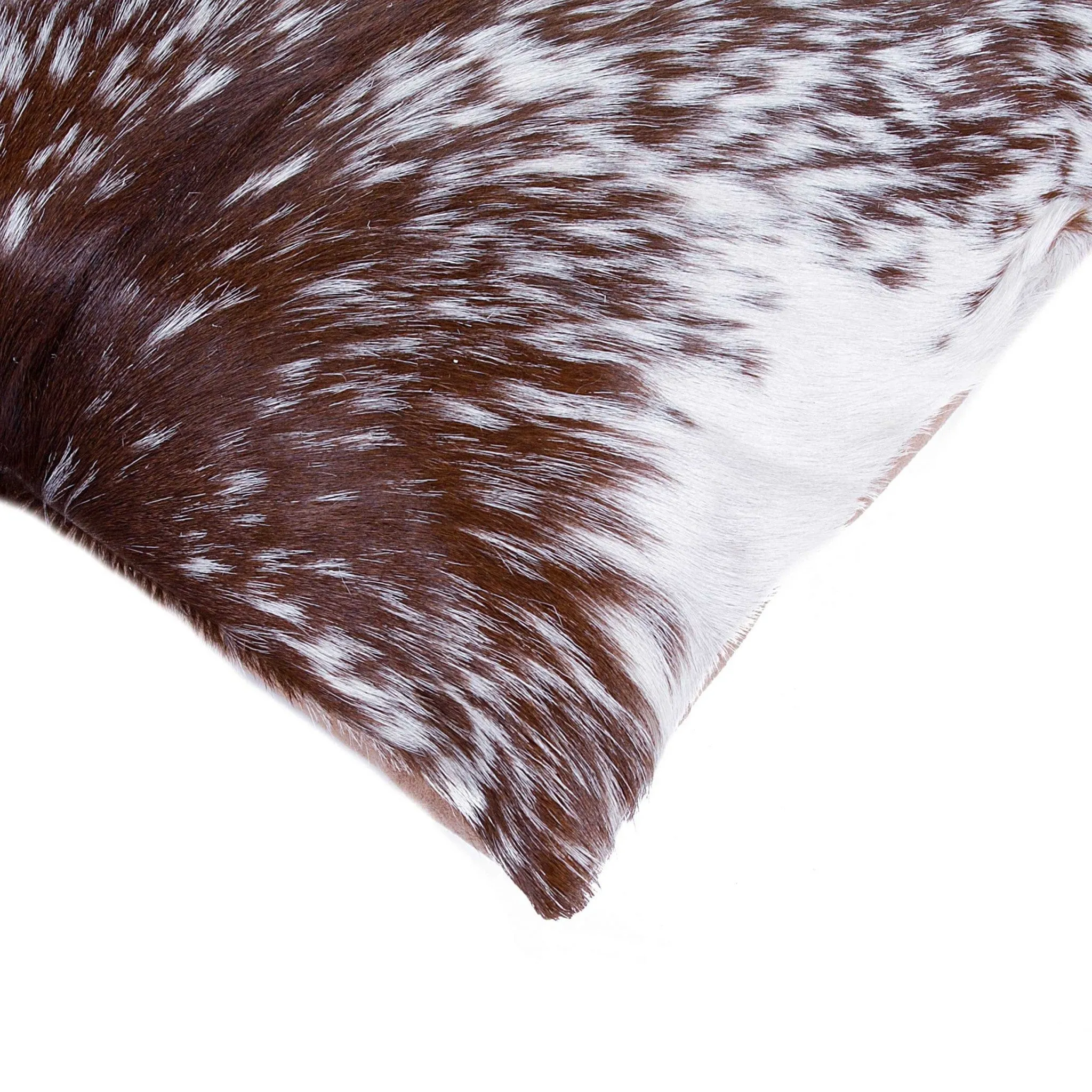 Brown & White Peppered Cowhide Pillow Set