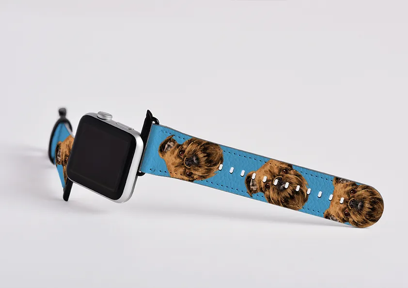 Brussels Griffon Mel Blue Apple Watch Strap