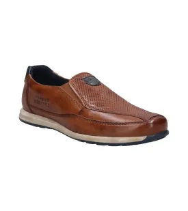 Bugatti Mens Leather Slip On Smart Casual Shoe - 311-A9Q61-4000