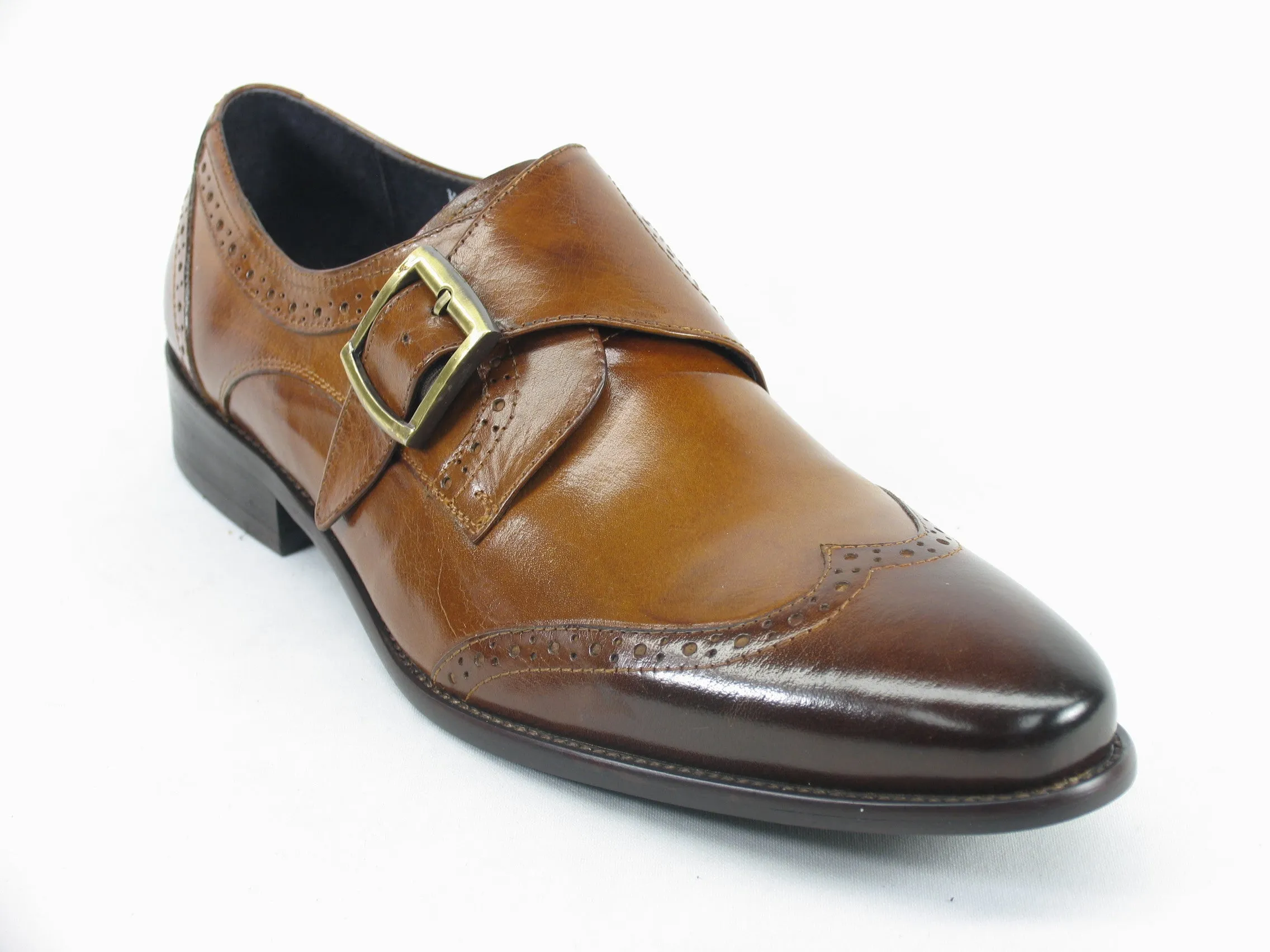 Burnished Wingtip Monk Strap KS099-710