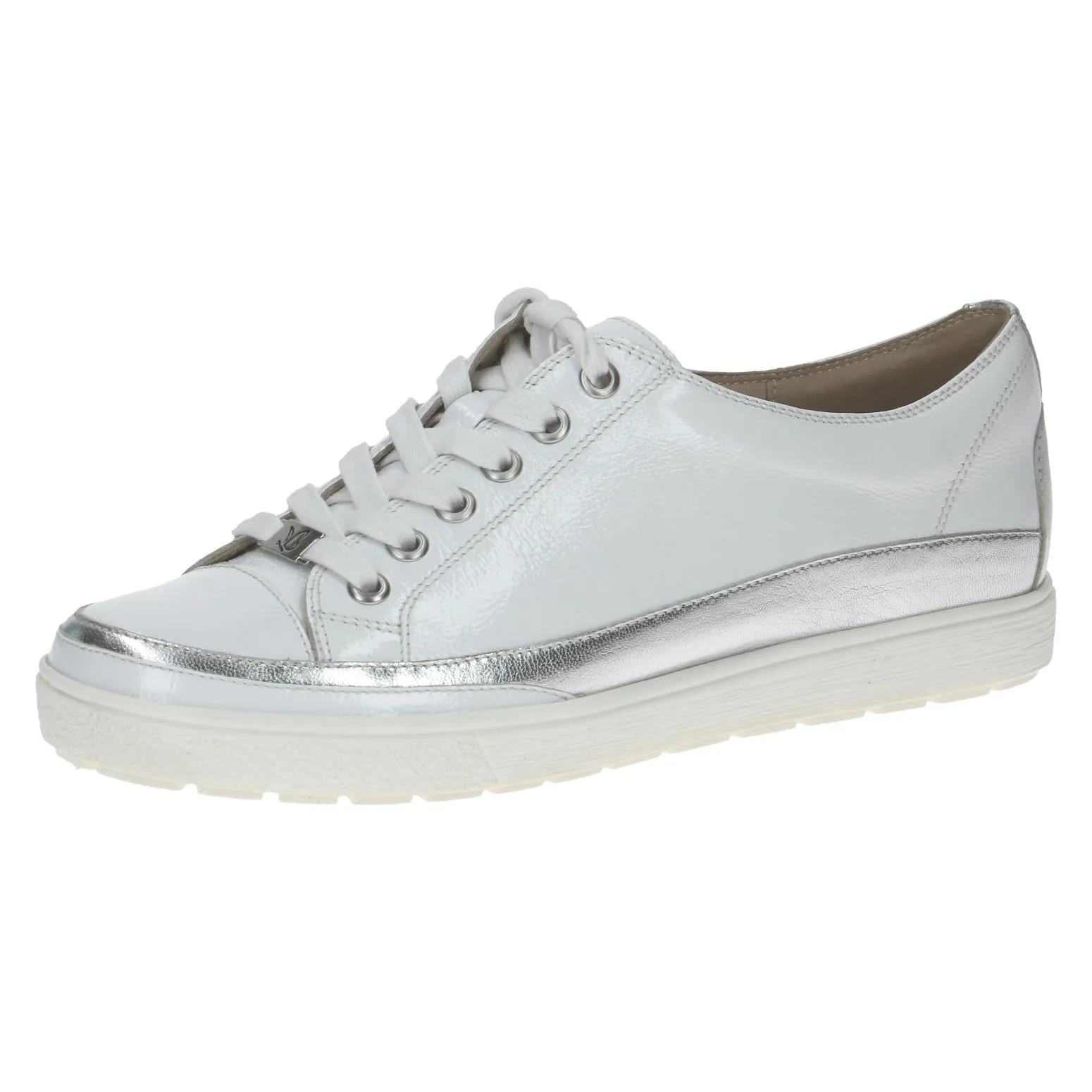 Caprice Ladies Lace Up Patent Sneaker