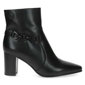 Caprice Ladies Zip Side Block Heel Ankle Boot