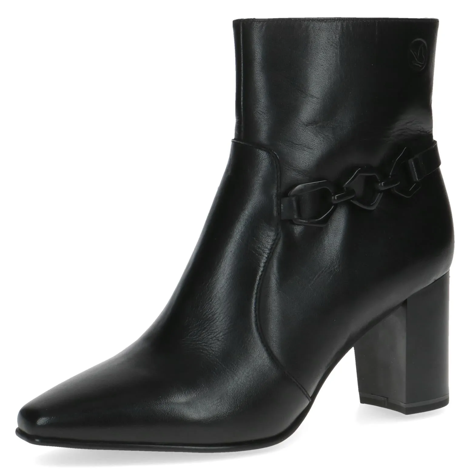 Caprice Ladies Zip Side Block Heel Ankle Boot