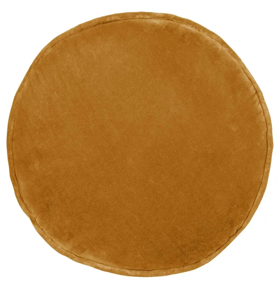 Castle Penny Round Cushion Butterscotch