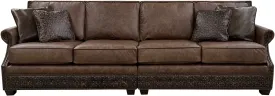 Celine Copper Western Sectional Sofa