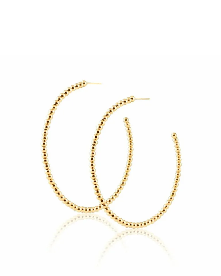 Chelsea Beaded Hoops