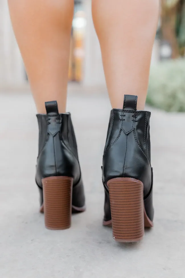 Cheyenne Black Pointed Toe Western Boot FINAL SALE