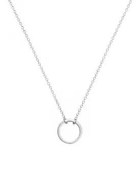 Circle Necklace in Silver