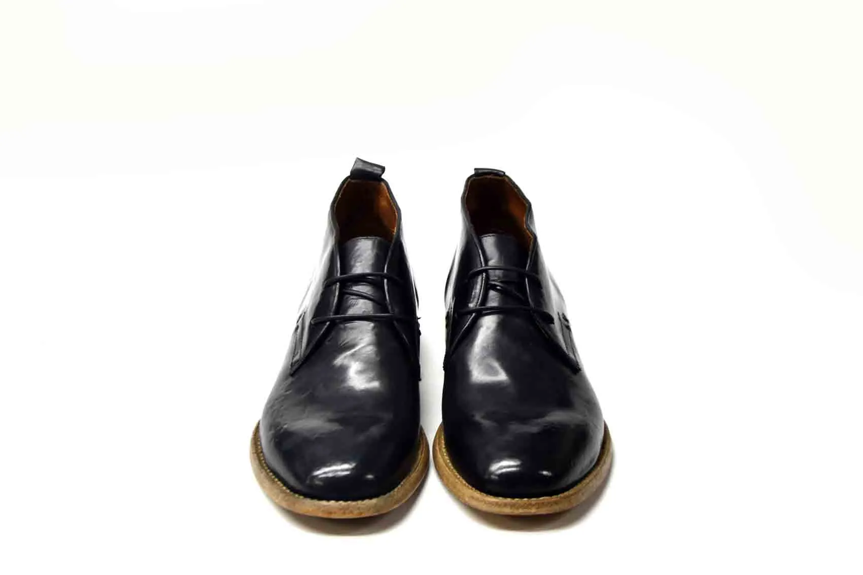 Clark Black Washed Mid Shoes