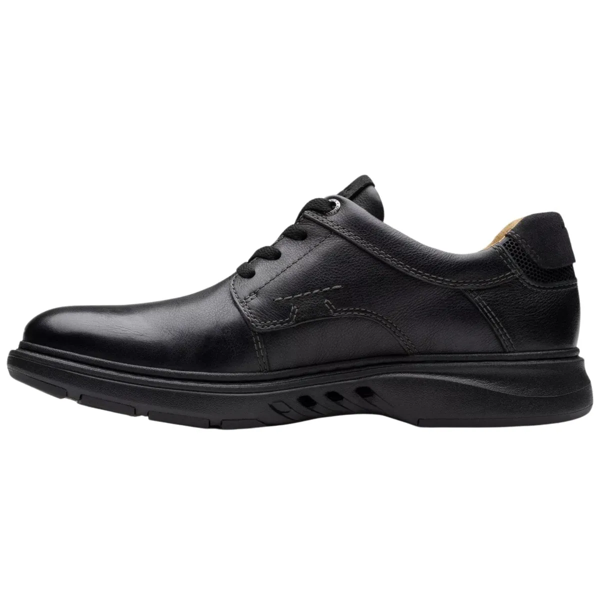 Clarks Men's Un Briley Pace Black Leather