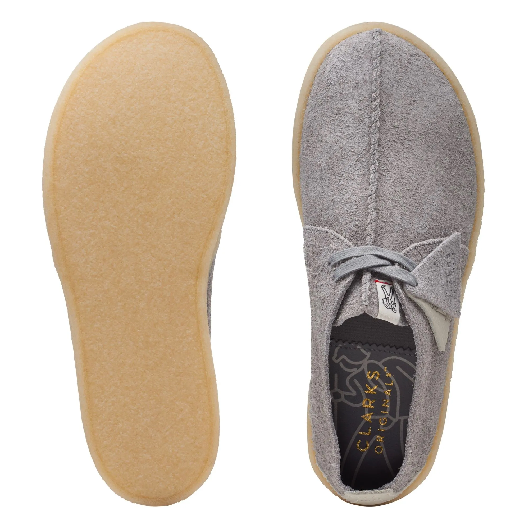 Clarks Originals Trek Cup - Grey Hairy Suede