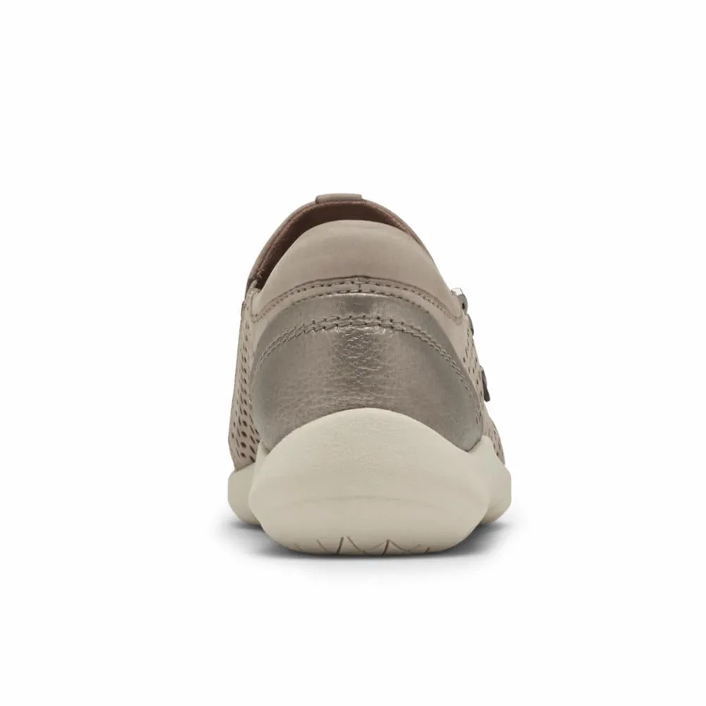 Cobb Hill AMALIE ZIPPER SLIPON TAUPE PERF