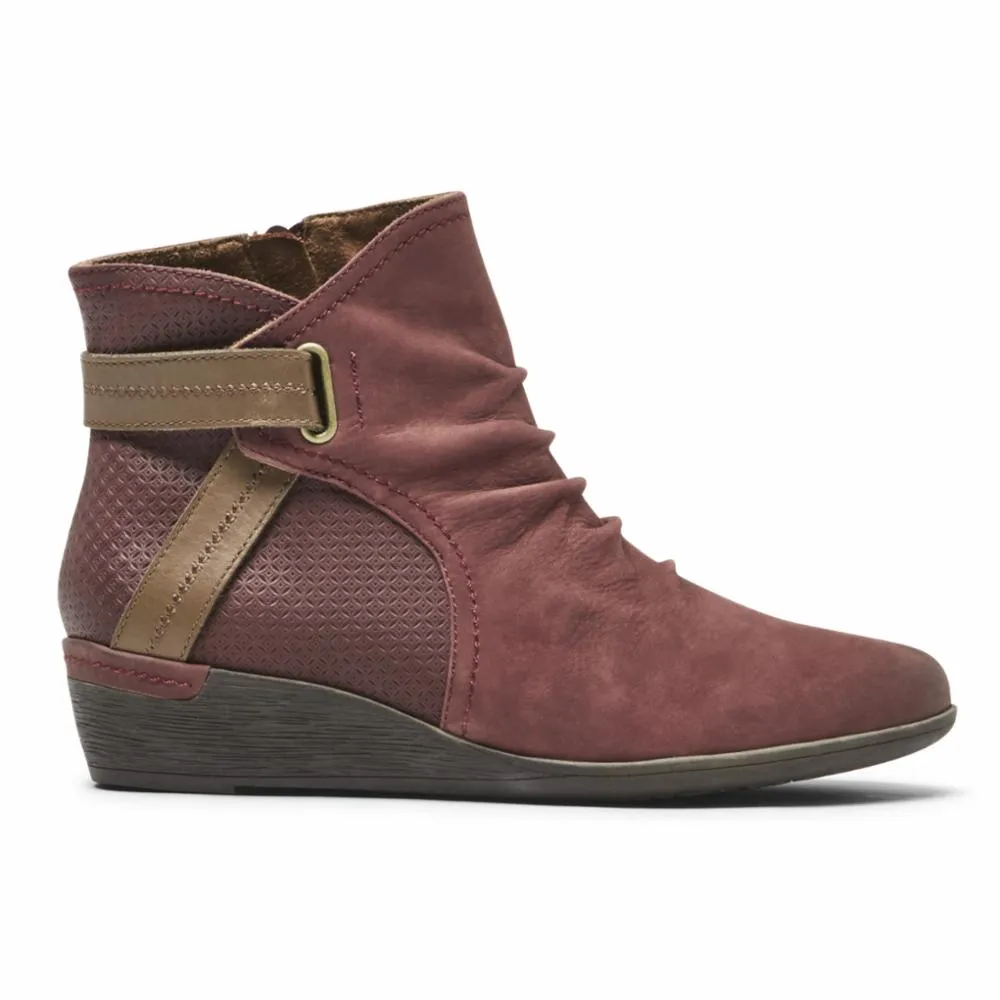 Cobb Hill DEVYN ROUCHED RED NUBUCK