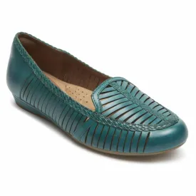 Cobb Hill GALWAY WOVN LOAFER TEAL LEATHER