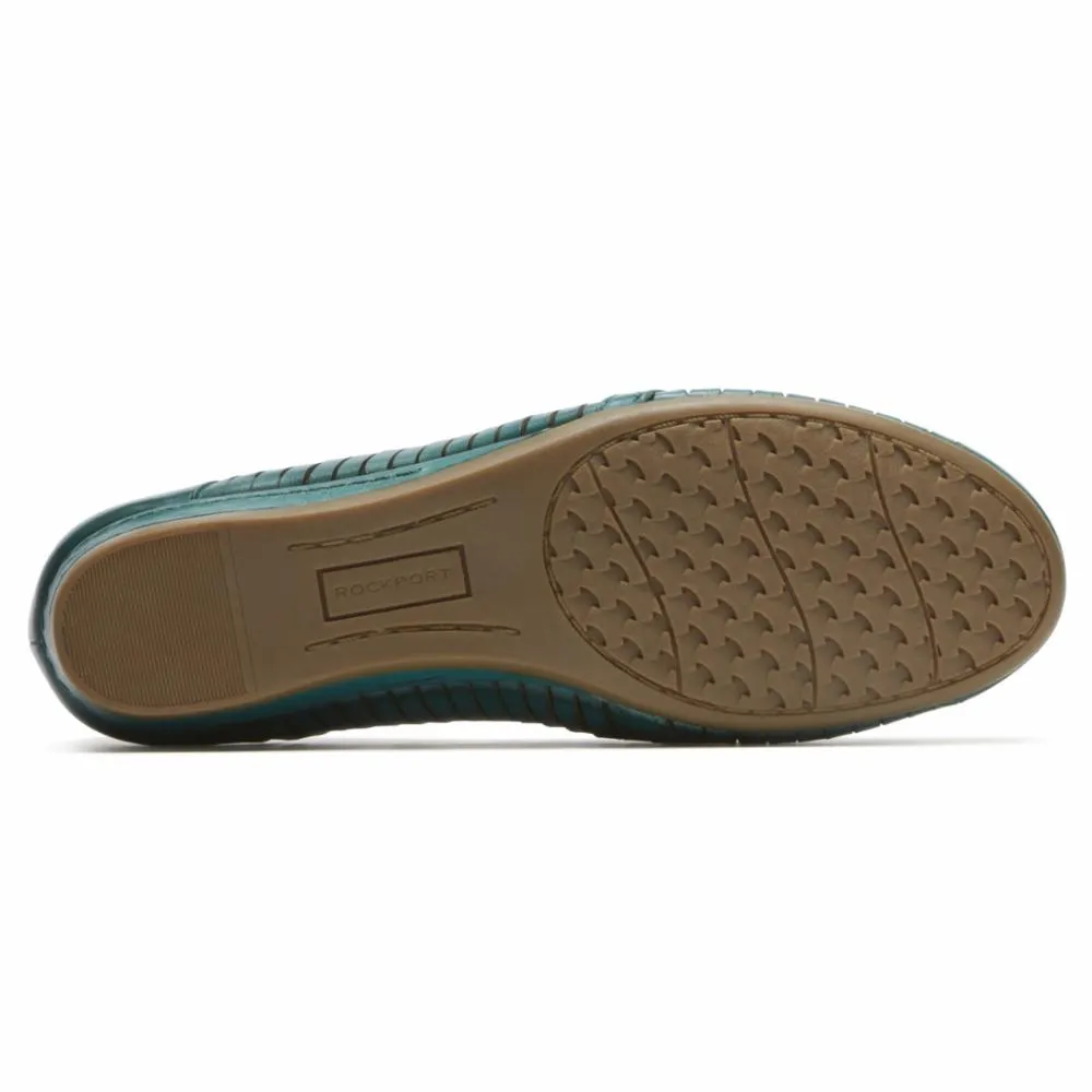 Cobb Hill GALWAY WOVN LOAFER TEAL LEATHER